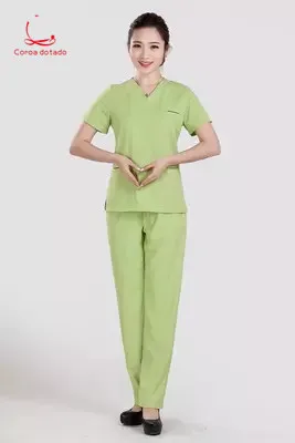 

Korean version of cosmetic surgery clothes fashion plastic surgery hospital nurses wear short split operation clothes