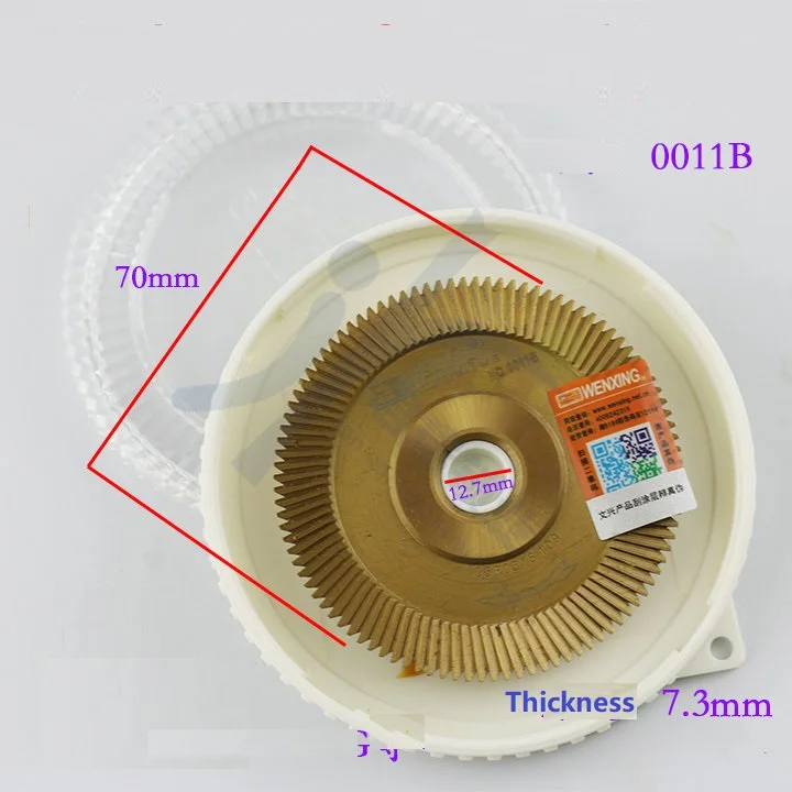 

Milling Cutter 0011B Carbide Cutter 7.3 100T For WENXING Portable 201C 201D 100E1 100F 100G Horizontal Key Cutting Machines