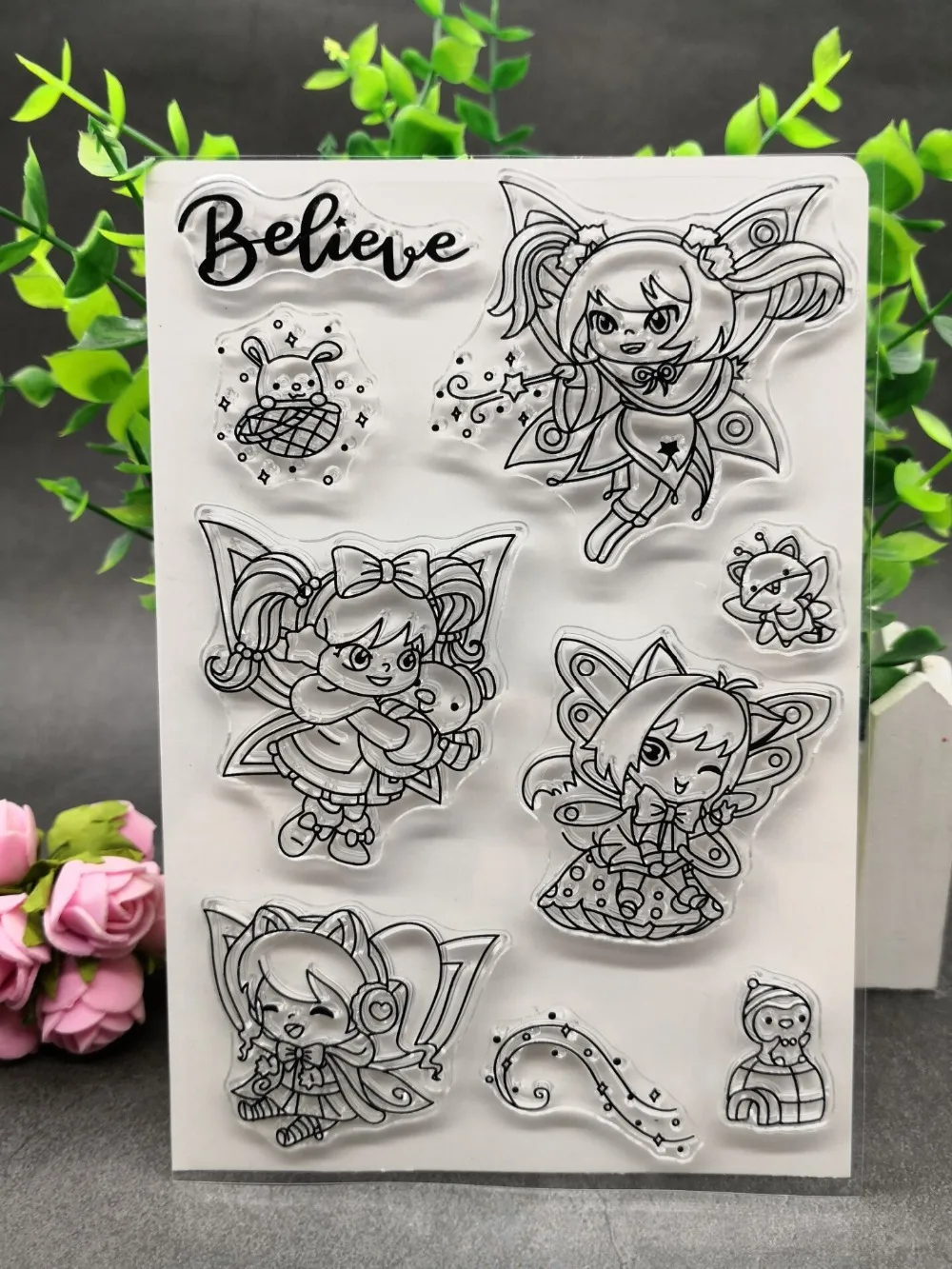 

Angel Clear Silicone Rubber Stamp for DIY scrapbooking/photo album Decorative craft A26