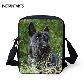 

INSTANTARTS Cute 3D Animal Scottish Terrier Dog Print Women Mini Crossbody Bags Fashion Brand Design Messenger Bags Shoulder Bag