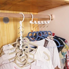 Sainwin 8pcs/lot Magic Hanger Multifunctional Storage Racks 3D Space Saving Space Hanger Cabide Clothes Hanger Hook