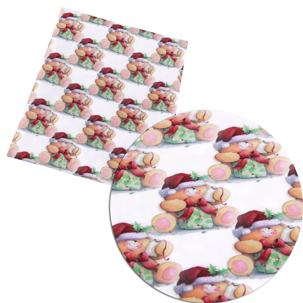 Давид аксессуары 50*145 см Рождественская Лоскутная полиэфирная хлопковая ткань для ткани, домашний текстиль для шитья, c3052