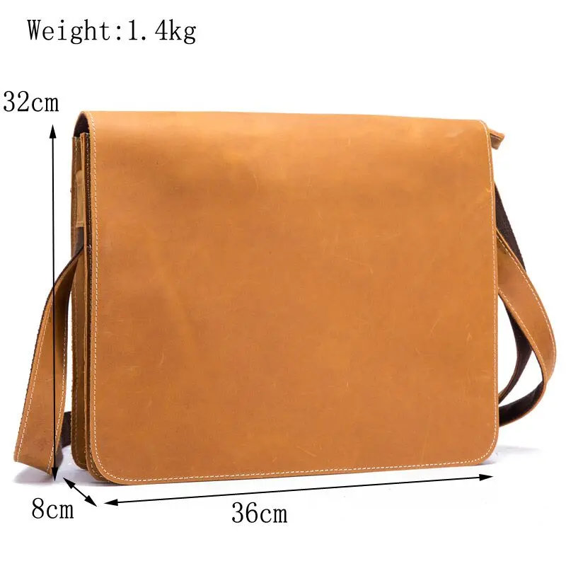 Мужская сумка из натуральной кожи портфель сумки через плечо Bolsa модные мужские