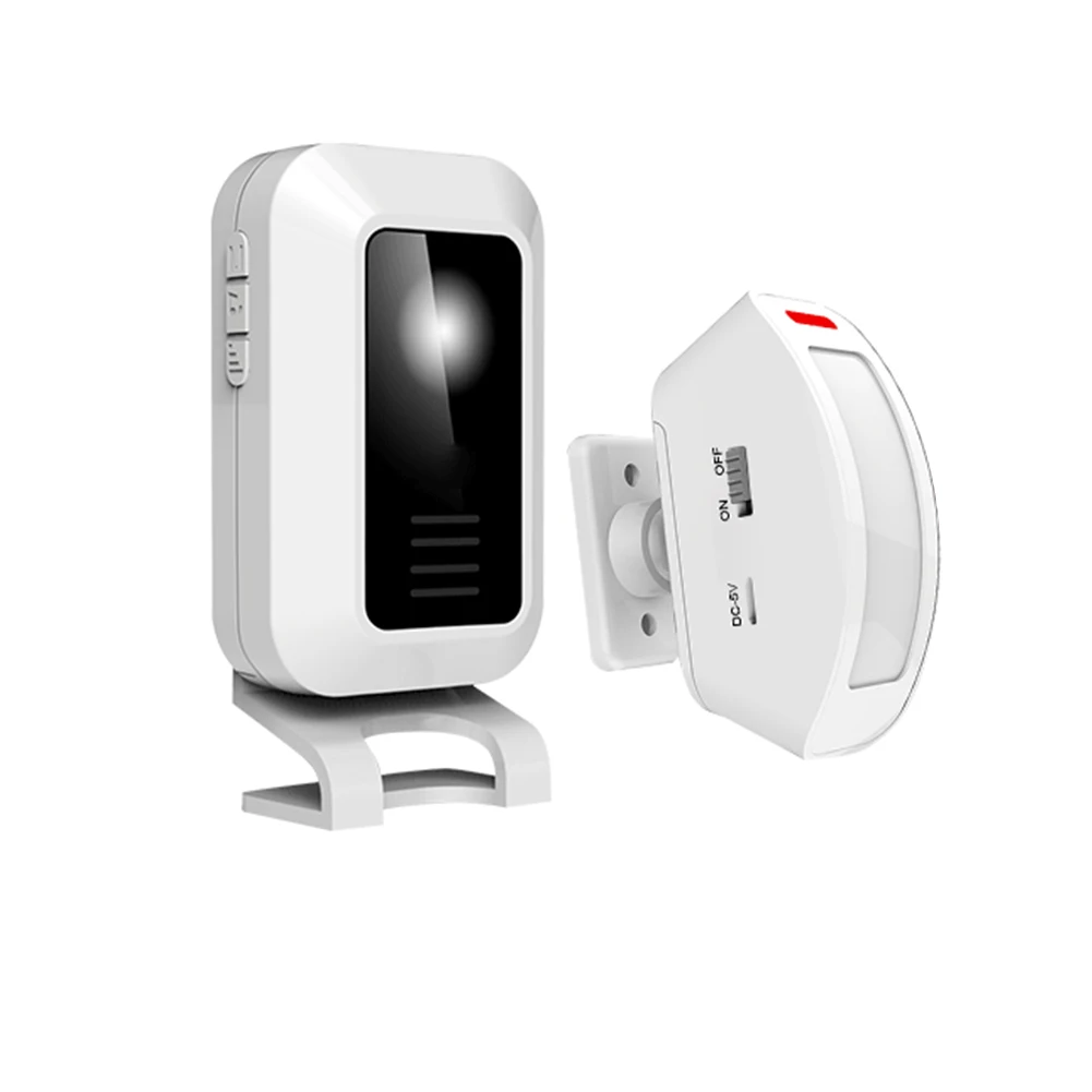 

Entry Wireless Sensor Guest Welcome Hotel Safety Motion Transmitter Receiver Home Switch Voice Induction Music Split Door Bell