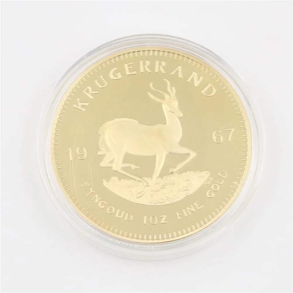 1 шт. акриловый чехол для хранения монет Krugerrand коробка для монет, высокое качество копия монеты чехол