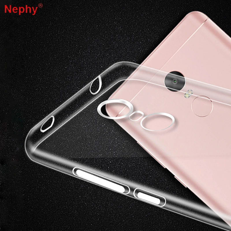 Прозрачный тонкий силиконовый мягкий чехол Nephy для xiaomi Redmi 4A 4X 4 A X 3S Note 2 3 Pro