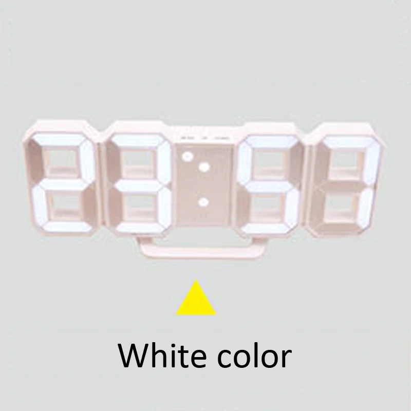 Пробуждения светодиодный 24 часа Дисплей часы Современный цифровой светодиодный настенные часы свет белый 3 режима регистрации Aclock Повтор