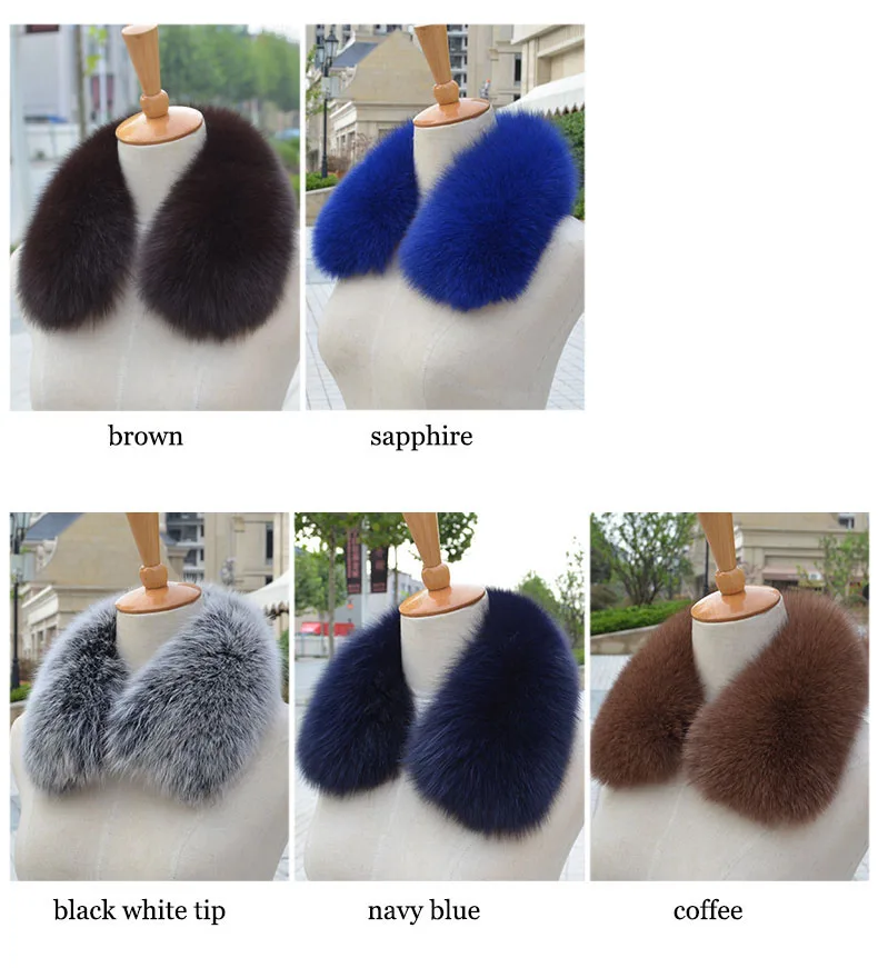 natural genuine fox fur collar (4)