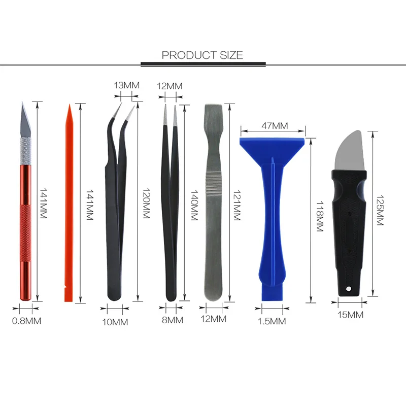BST-116 61 в 1 Мути-функциональные инструменты для ремонта мобильных телефонов Набор отверток для открывания для iPhone samsung набор ручных инструментов