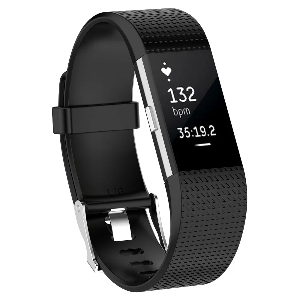 Для fitbit charge2 умный силиконовый браслет ремешок замена спортивный ремешок браслет металлическая пряжка для Smart Charge 2 умный Браслет