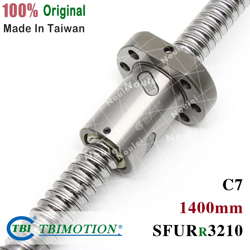 

TBI 3210 C7 1400mm ball screw 10mm lead with SFU3210 SFI3210 ballnut end machined for high precision CNC diy kit