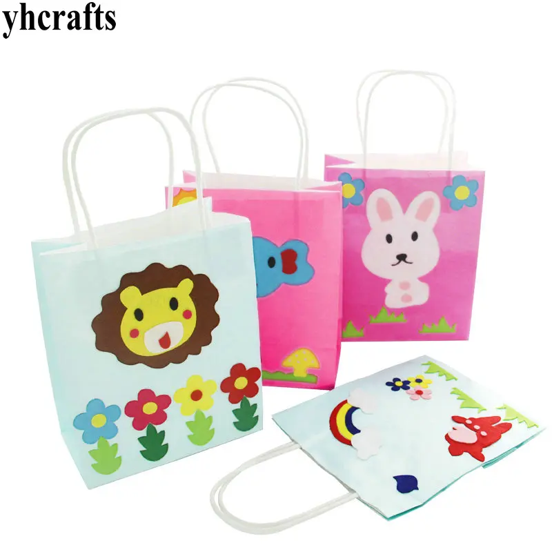2PCS/LOT,Mix DIY Easter paper handbag Create your own