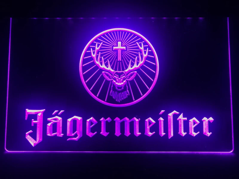 R061 Jagermeister светодиодный неоновый светильник с головой оленя