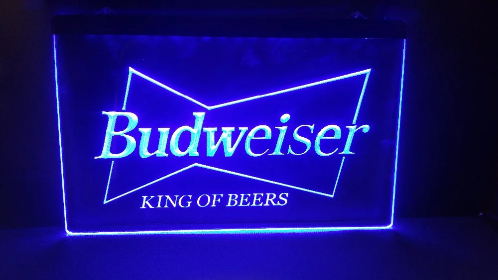 Budweiser KIGN пивной бар pub club 3d знаки светодиодный неоновая вывеска