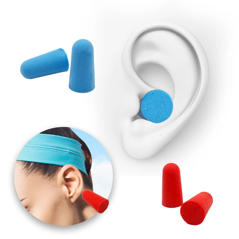 

10PCS comfort earplugs noise reduction Foam Soft Ear Plugs Noise Reduction Earplugs Protective for sleep slow rebound earplugs