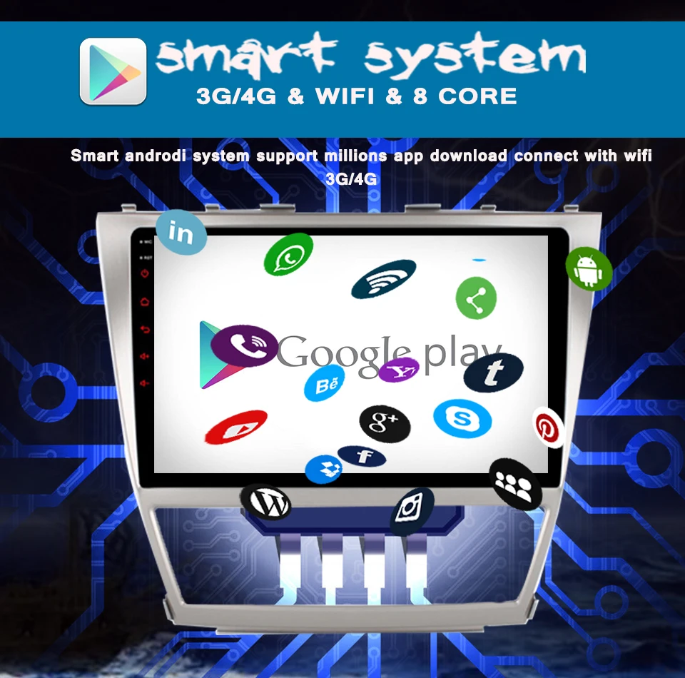 Clearance Octa Core HD 1024X600 Android 9.0 Car DVD Player For Toyota Camry 2007 2008 2009 2010 2011 GPS Navigation Radio Head unit system 3 Clearance Octa Core HD 1024X600 Android 9.0 Car DVD Player For Toyota Camry 2007 2008 2009 2010 2011 GPS Navigation Radio Head unit system 3