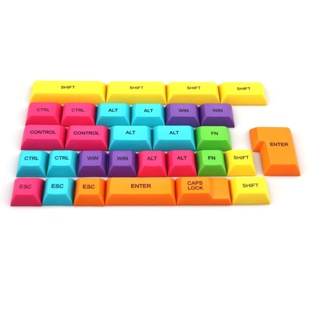 subbed colorido keycaps modificador para diy jogo