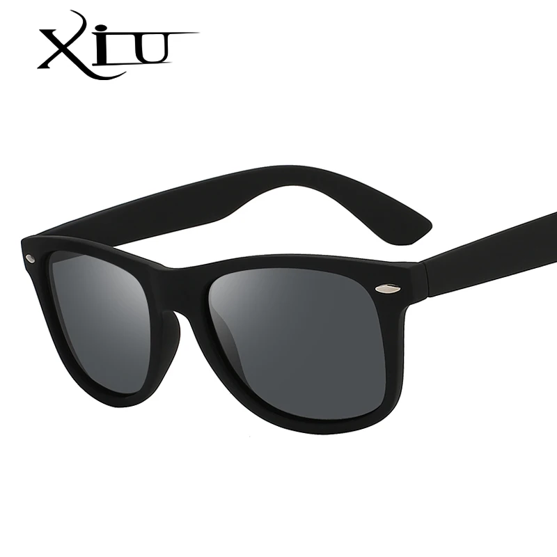 

XIU 2018 Men Polarized Sunglasses Classic Men Retro Rivet Shades Brand Designer Sun glasses Women Retro Glasses UV400