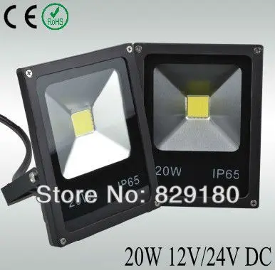 

10pcs 20w led flood LAMP black DC12v/24V led landscape light waterproof Warm(3000k)/White(6000k)