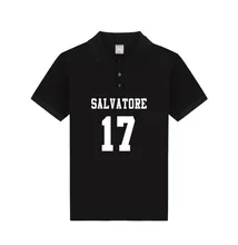 Salvatore 17 Vampire Diaries Mystic Falls Timberwolves Polo Shirt Print Salvatore 17 Men Women Casual Clothing Polos
