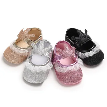

Baby Girl shoes Anti-sli 2019 New Arrival Sequined Baby Shoes Princess Anti-slip First Walker Shoes Casual Soft Sole Shoes