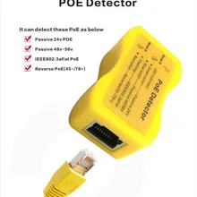 PoE детектор для пассивного PoE-быстро определяет питание через Ethernet с RJ-45; дисплей показывает пассивный/802.3af/at; 24 В/48 В/56 в