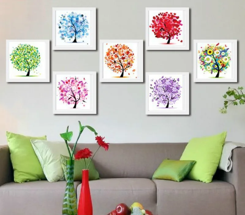 

Diamond Embroidery Four Seasons Trees Picture 5d Diy Diamond Painting Needlework Diamond Cross Stitch Home Decor Gift