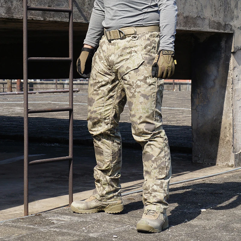 

Moss Lichen Sand Moce All Terrain Iron Steel Outdoor Camo Creeper Duty Pants Tactical Outdoor Trousers / Camo Tactical Pants