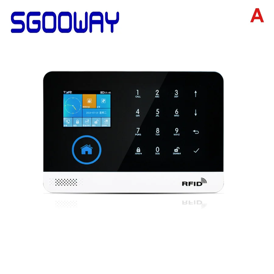Sgooway завод wifi GSM GPRS беспроводная домашняя охранная сигнализация интегрированная с wifi IP камера - Цвет: Set A