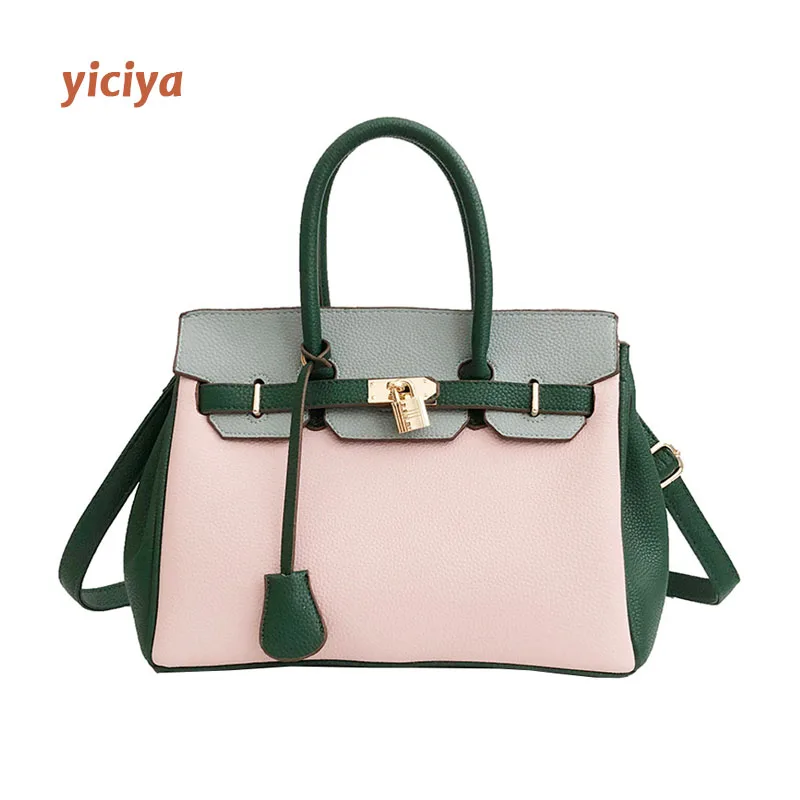

Pink Contrast Color Large Crossbody Luxury Handbags Bags for Women Bags Designer Shoulder Summer Messenger Bag