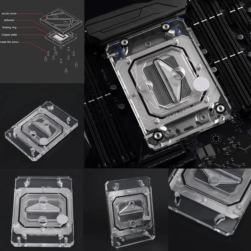  CPU-XPR-ZEN CPU Wasser Kühlung Block mit RGB LED Licht Kits Für AMD Ryzen AM4 AM3 Plattform