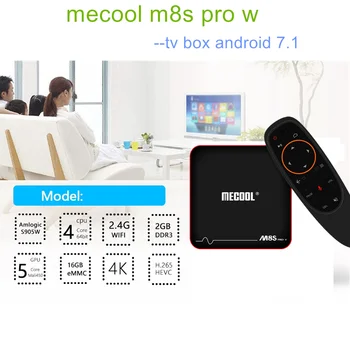 

Smart tv box mecool m8s pro w android 7.1 tv box amlogic s905w tvbox 2GB RAM DDR3 16GB 4K H.265 2.4GHz WiFi Set Top Box