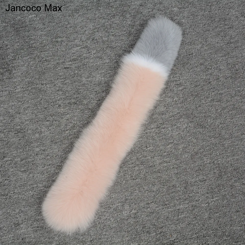 Jancoco Max зимний женский модный шарф из натурального меха лисы мягкий теплый многоцветный кашне Новое поступление S7195
