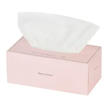 

100Pcs/Box Disposable Non-Woven Towel Washing Face Pad Net Weave Removable Tissue Cosmetic Makeup Tool Wet and Dry Cloth