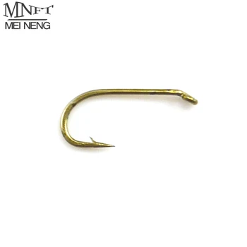 

MNFT 50 PCS/Lot Copper Color Small Fishhook Barbed #13 #14 Fly Fishing Flies Bugs DIY Fly Tying Hooks
