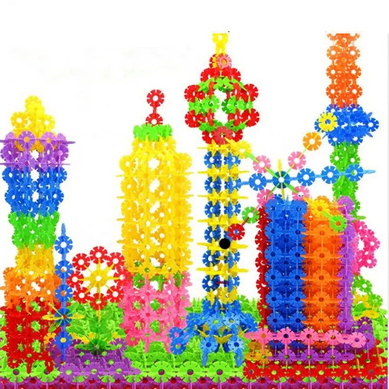 150pcs Snowflake Building Blocks Toy Bricks DIY Assembling Classic Toys