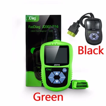 

JDiag Car Code Reader Scanner JD316 better than JD301 Color Screen Mode 6 Portable Reading Pending Storing and Freezing Code