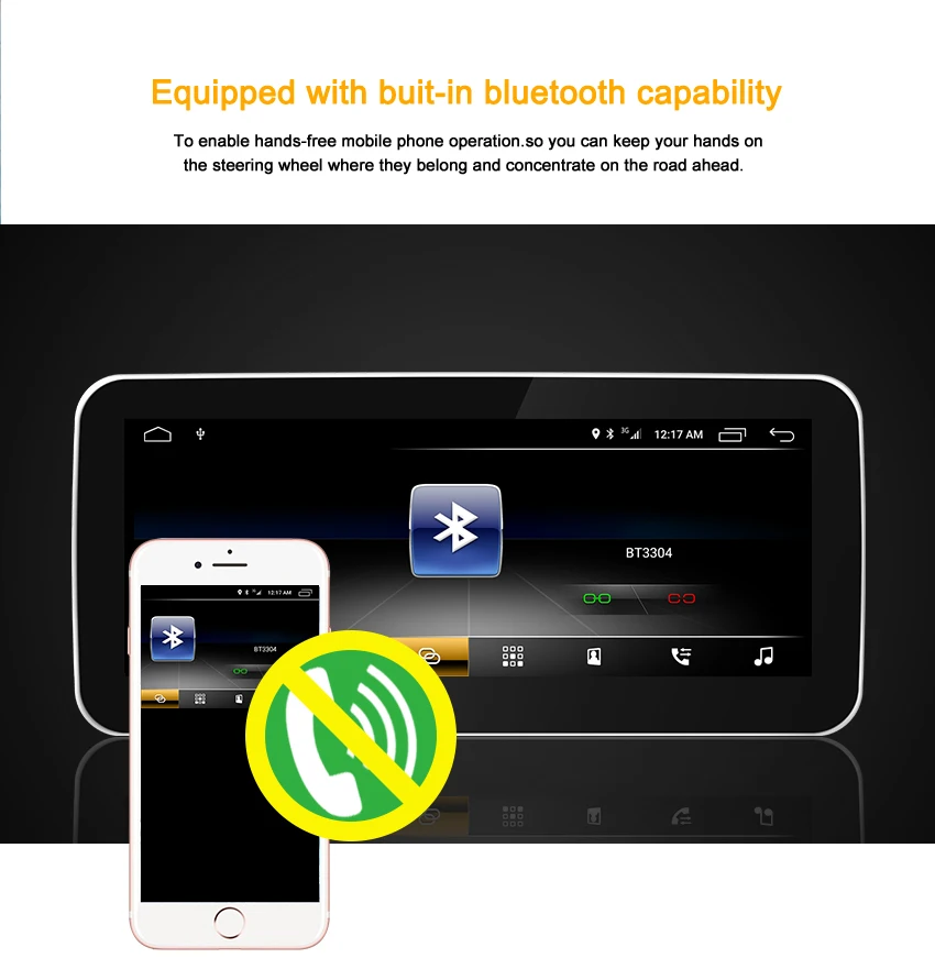 Perfect Koason Android 8.1 10.25 HD touch Screen Car Multimedia Player for BENZ GLA/CLA/A Class 12-15 Car Radio Vehicle GPS navigation 8