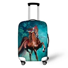 FORUDESIGNS, новинка, запчасти для багажа, милый чехол для багажа в виде лошади, повседневный чехол для багажа, аксессуары для путешествий, Пыленепроницаемый Чехол для чемодана