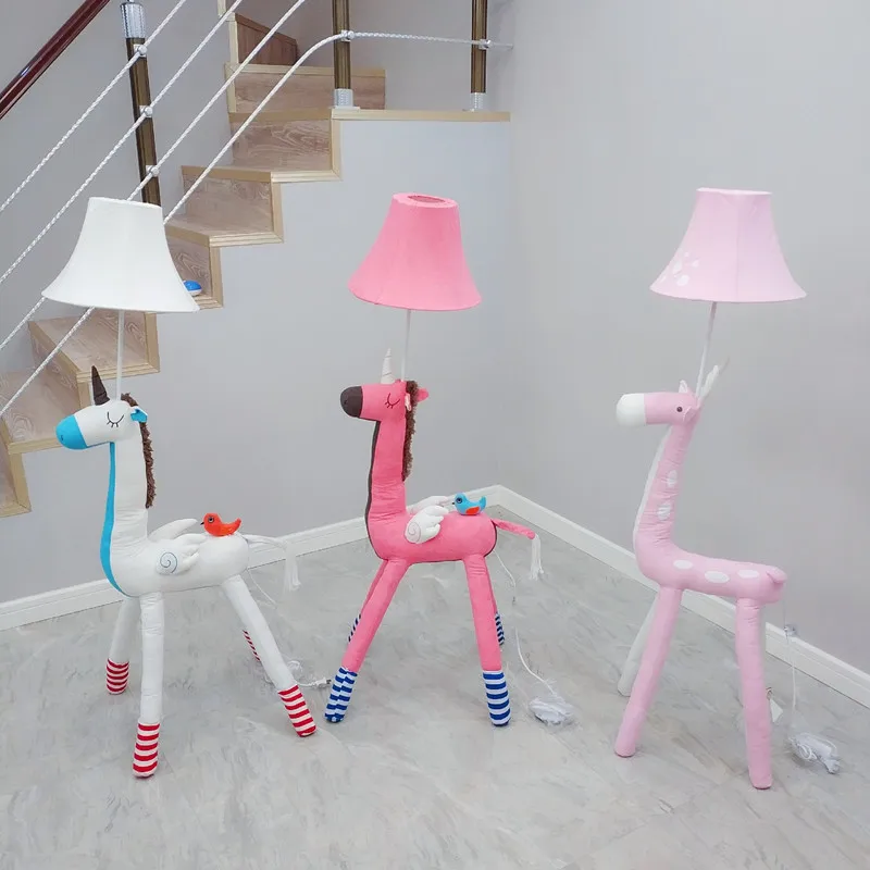 

Modern Standing Lamp Cloth Loft Decor Living Room Hotel Hall Floor Lamp Indoor Home Cafe Office Floor Lamp Dining Room Reading