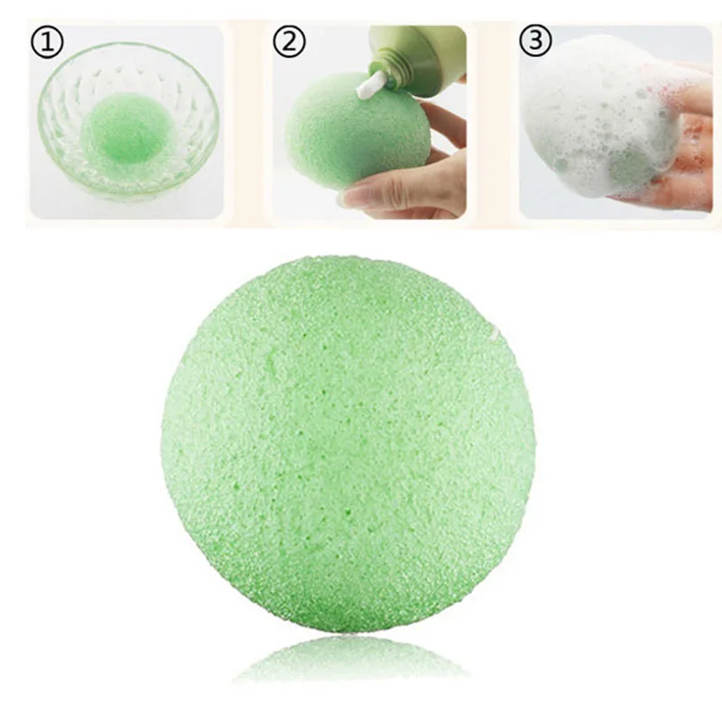 Мини губка для очищения лица Konjac Konnyaku 1 шт. уход за лицом макияжа косметические