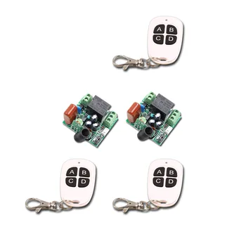 

NEW!!! AC220V Mini 10A 1CH RF Wireless Remote Control Switch System 3Transmitter + 2Receiver Smart Home Control 315/433mhz
