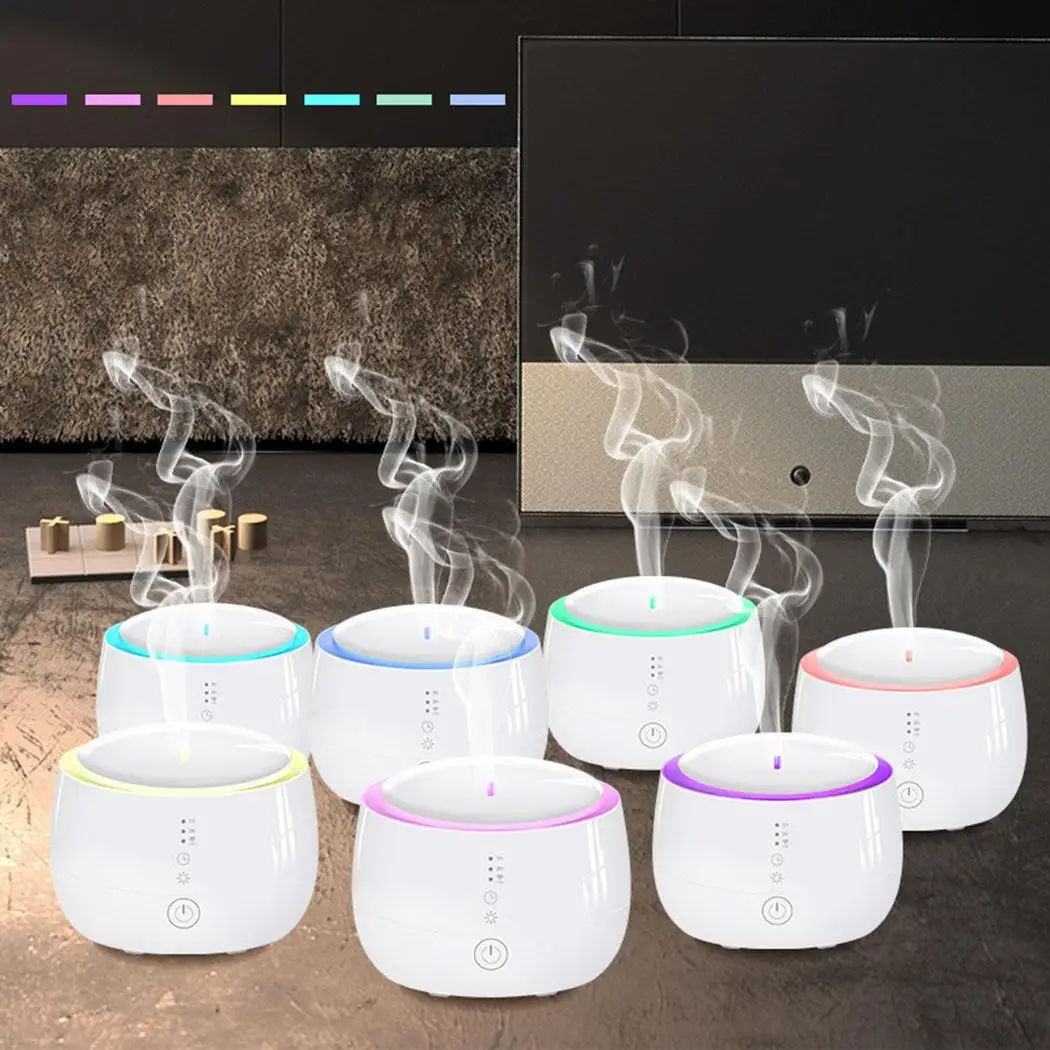 

Remote Control Aroma Ultrasonic Air Humidifier 300ml Essential Oil Diffusers LED Light Mist Maker 7 Colors Changing Air Purifier