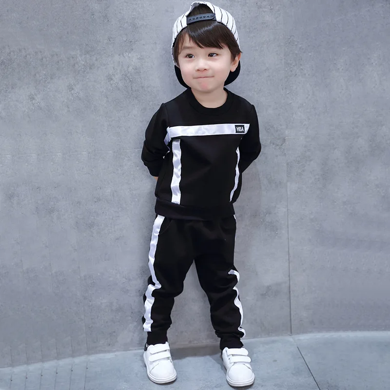 

Boys' Spring and Autumn suit New Korean version of Children's Baby Spring and Autumn Boys Sport Fashion two sets