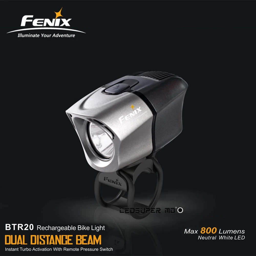 Free Shipping FENIX BTR20 Bike Front Light 800 Lumens LED Retro Bicycle