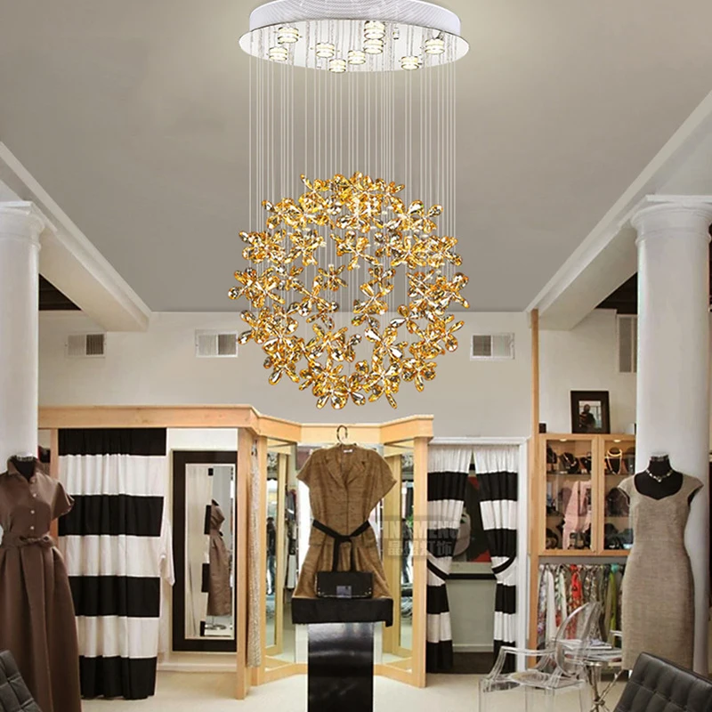 FUMAT-Modern-Living-Room-Pendant-Lamp-Flower-Lustre-Crystal-Pendant-Light-Round-LED-Ceiling-Lamp-Light (3)