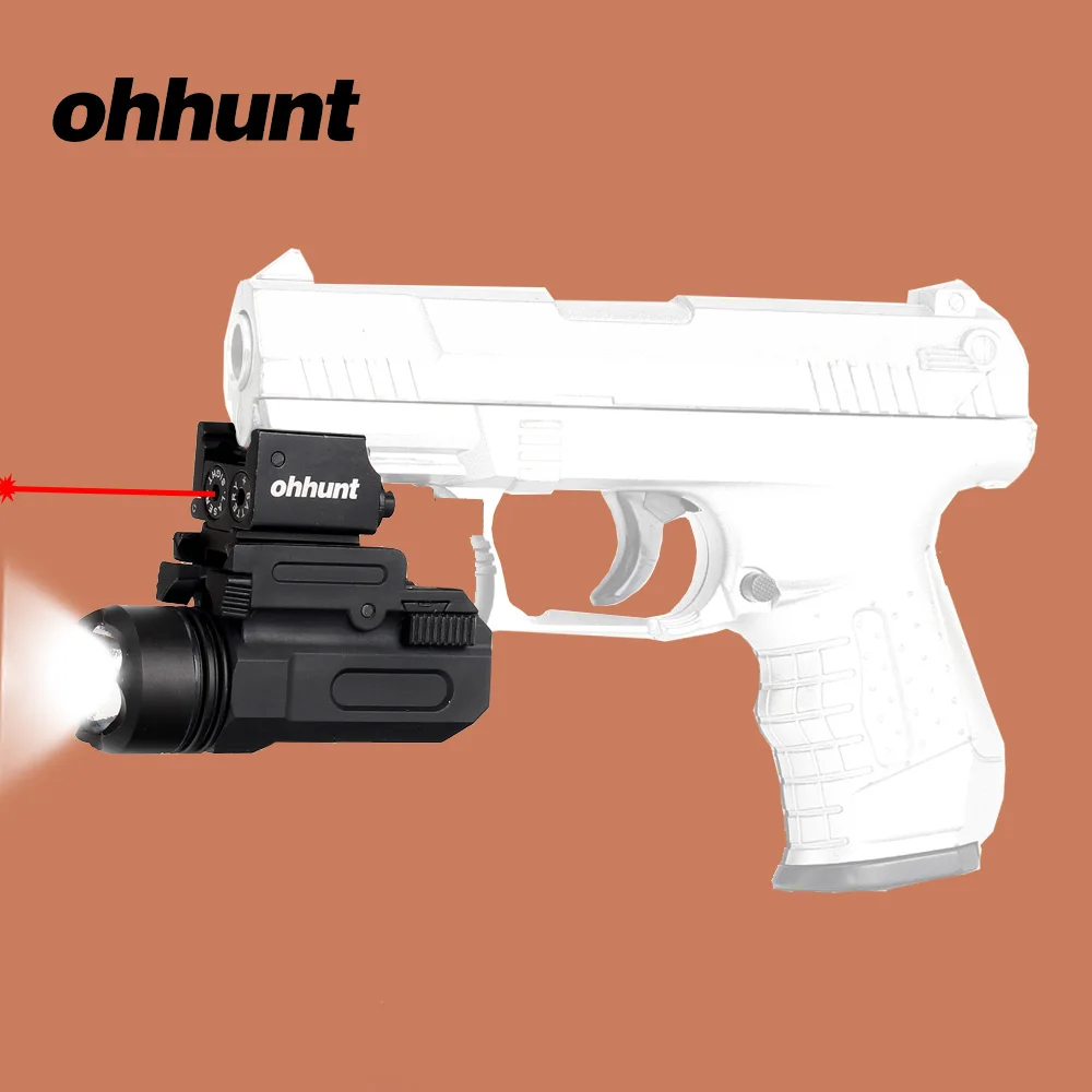Тактическая комбинисветодиодный светодиодсветильник вспышка ohhunt с красным