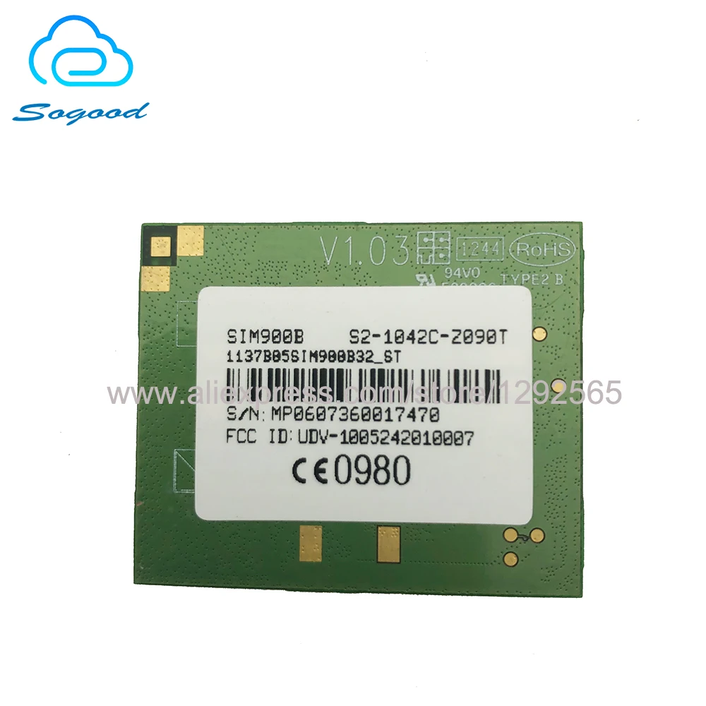 SIMCOM SIM900B Модуль Quad band 850 M/900 M/1800 M/1900 M Hz GSM GPRS модуль Новый и оригинальный| |