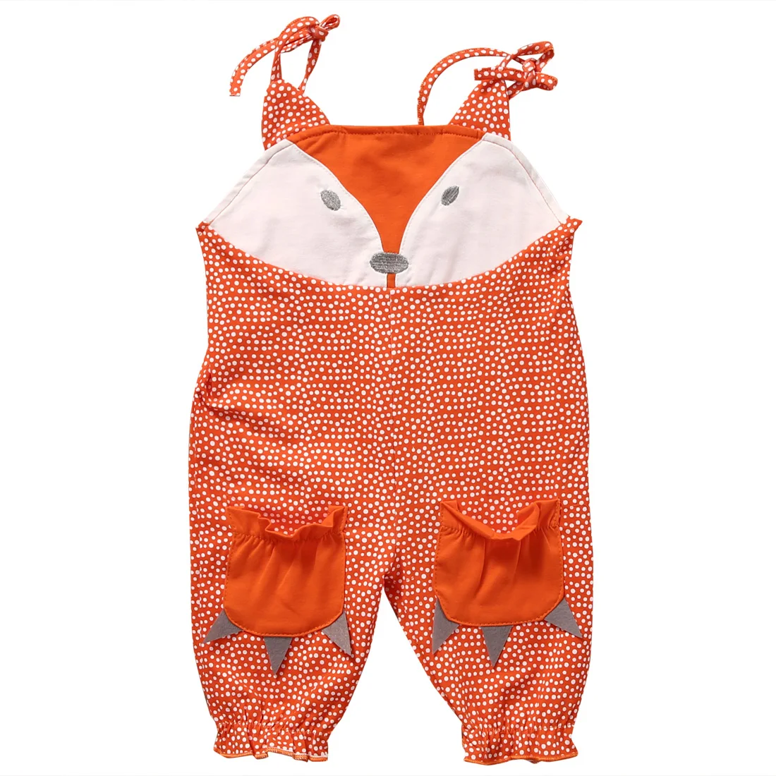 Toddler Baby Clever Fox Sleeveless Clothing Set Newborn Infant Baby
