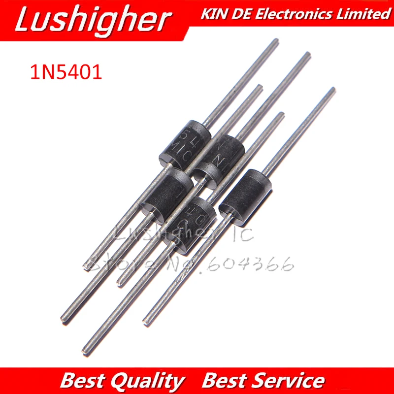 20PCS 1N5401 IN5401 Rectifier Diode 3A 100V Free shippingin Diodes from Electronic Components